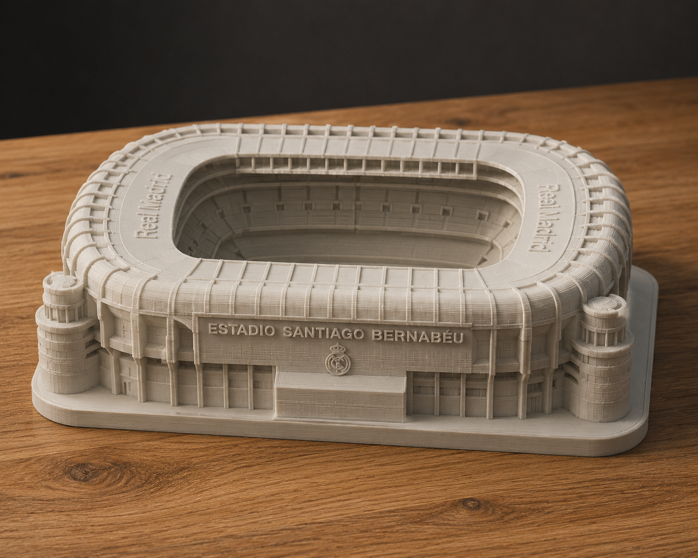 Maqueta 3D del Santiago Bernabeu en PLA